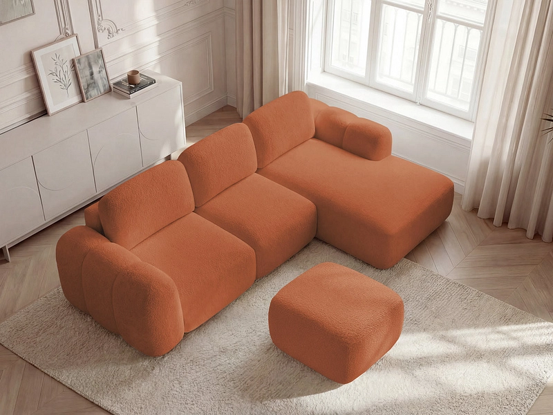 Ecksofa mit Hocker BOBOCHIC MONTAIGNE Ecksofa mit Hocker BOBOCHIC MONTAIGNE