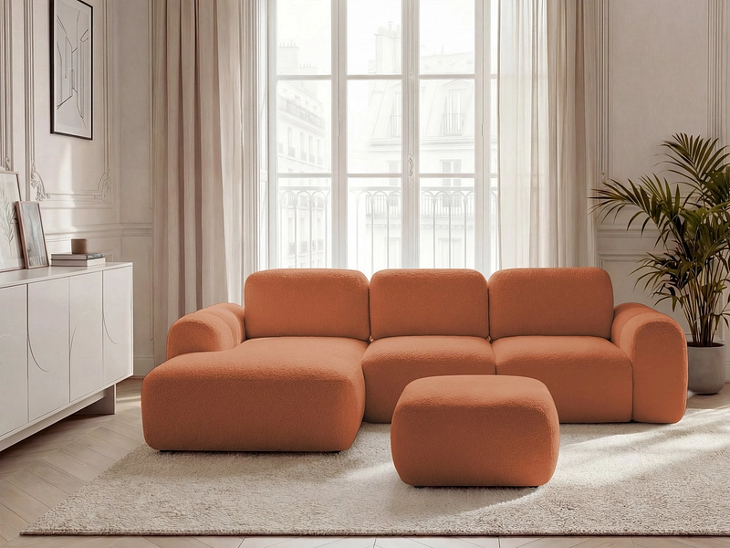 Ecksofa mit Hocker BOBOCHIC MONTAIGNE Ecksofa mit Hocker BOBOCHIC MONTAIGNE