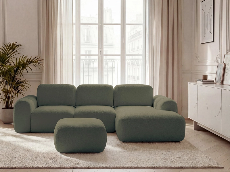 Ecksofa mit Hocker BOBOCHIC MONTAIGNE Ecksofa mit Hocker BOBOCHIC MONTAIGNE