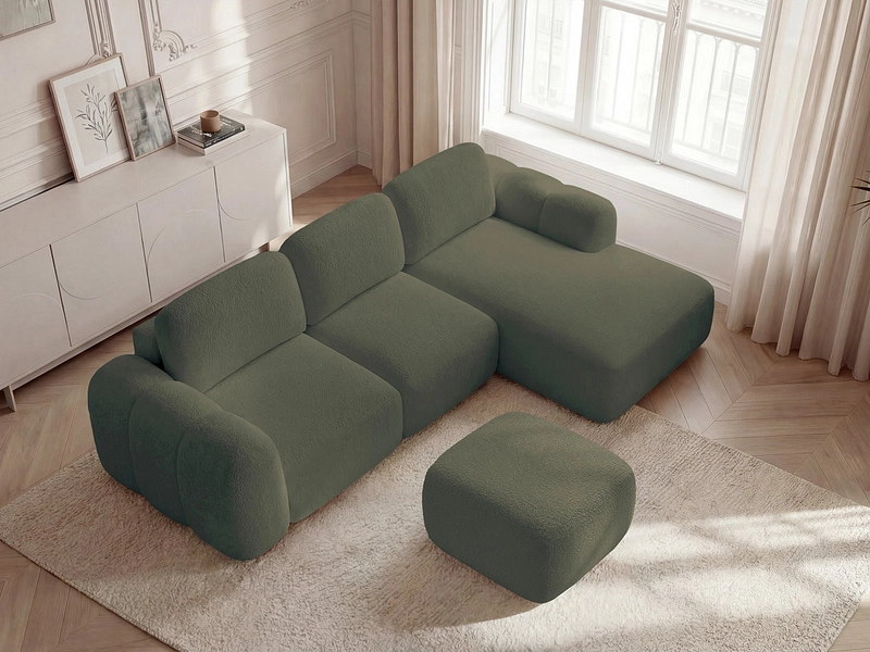 Ecksofa mit Hocker BOBOCHIC MONTAIGNE Ecksofa mit Hocker BOBOCHIC MONTAIGNE