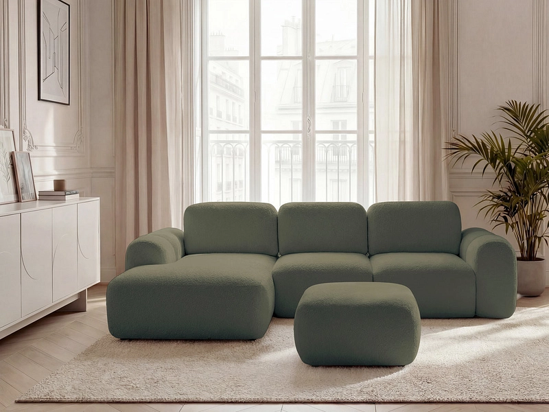 Ecksofa mit Hocker BOBOCHIC MONTAIGNE Ecksofa mit Hocker BOBOCHIC MONTAIGNE