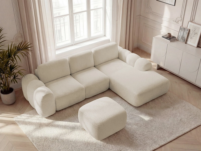 Ecksofa mit Hocker BOBOCHIC MONTAIGNE