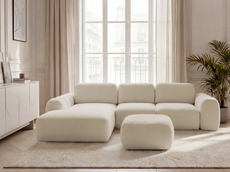 Ecksofa mit Hocker BOBOCHIC MONTAIGNE Ecksofa mit Hocker BOBOCHIC MONTAIGNE