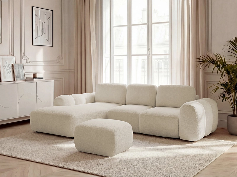 Ecksofa mit Hocker BOBOCHIC MONTAIGNE Ecksofa mit Hocker BOBOCHIC MONTAIGNE