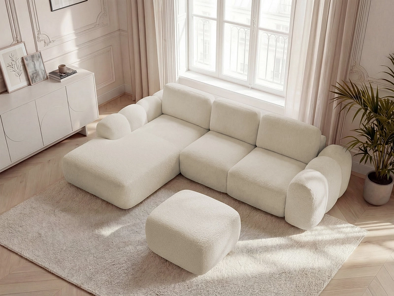 Ecksofa mit Hocker BOBOCHIC MONTAIGNE Ecksofa mit Hocker BOBOCHIC MONTAIGNE