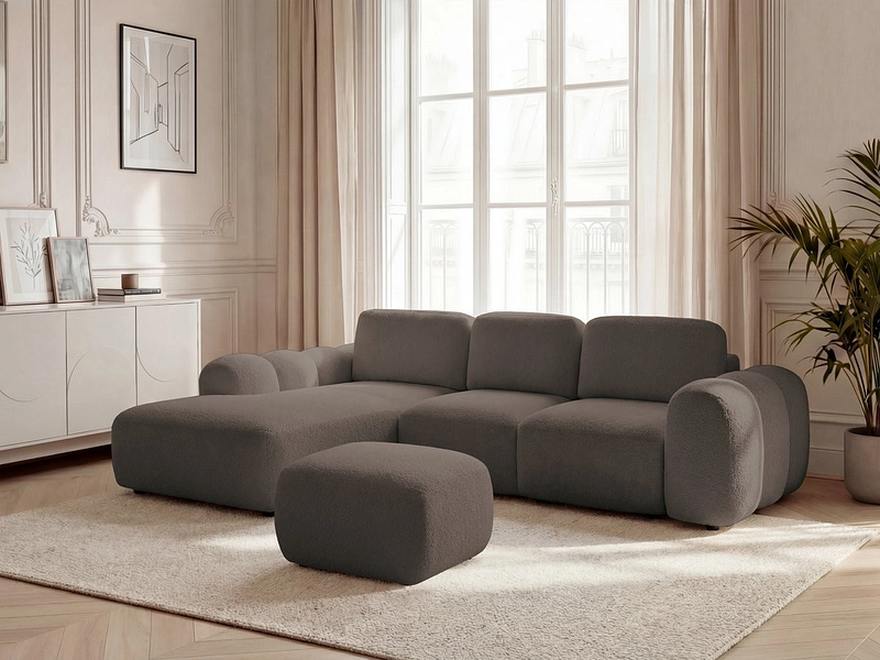 Ecksofa mit Hocker BOBOCHIC MONTAIGNE