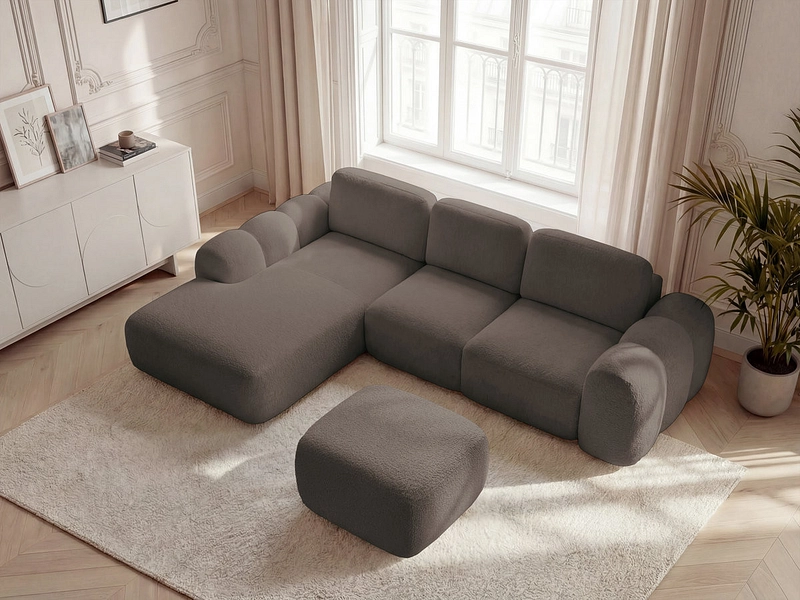 Ecksofa mit Hocker BOBOCHIC MONTAIGNE