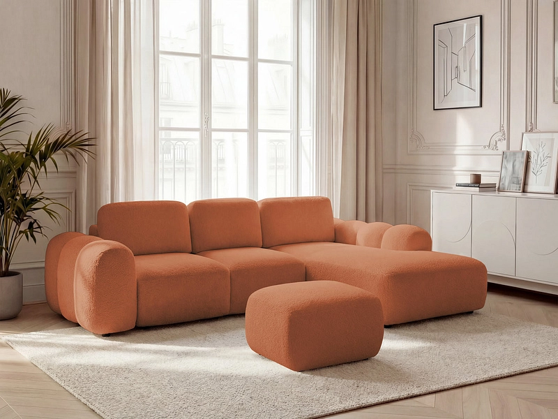 Ecksofa mit Hocker BOBOCHIC MONTAIGNE