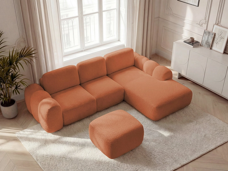 Ecksofa mit Hocker BOBOCHIC MONTAIGNE