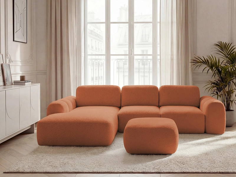 Ecksofa mit Hocker BOBOCHIC MONTAIGNE Ecksofa mit Hocker BOBOCHIC MONTAIGNE