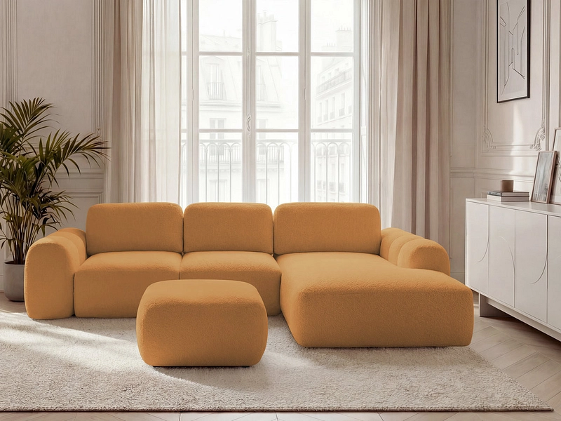 Ecksofa mit Hocker BOBOCHIC MONTAIGNE Ecksofa mit Hocker BOBOCHIC MONTAIGNE