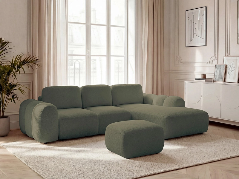 Ecksofa mit Hocker BOBOCHIC MONTAIGNE Ecksofa mit Hocker BOBOCHIC MONTAIGNE