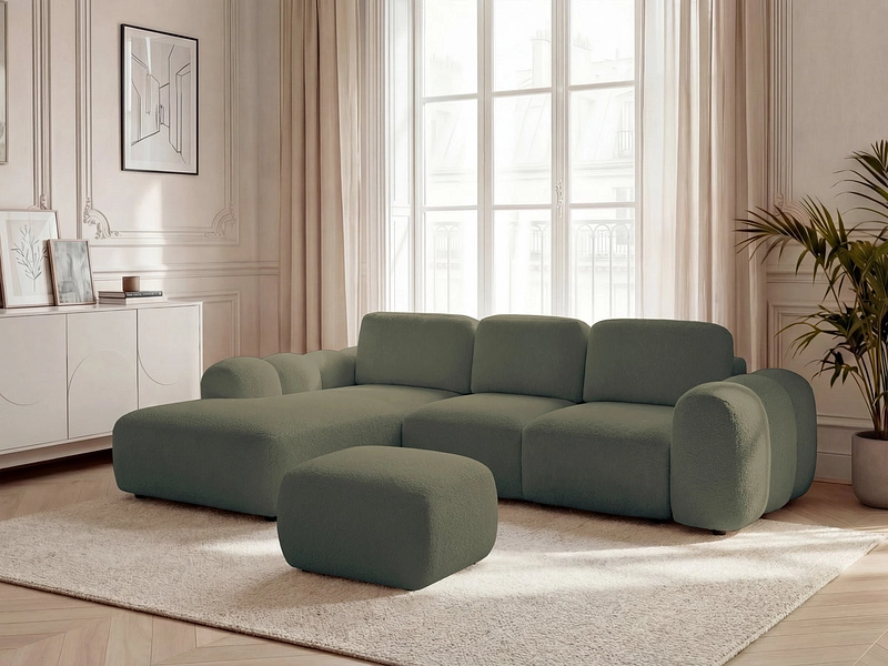 Ecksofa mit Hocker BOBOCHIC MONTAIGNE