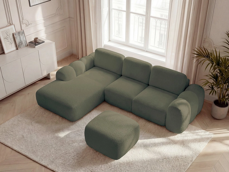 Ecksofa mit Hocker BOBOCHIC MONTAIGNE