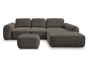 Divano ad angolo con pouf BOBOCHIC MONTAIGNE Divano ad angolo con pouf BOBOCHIC MONTAIGNE