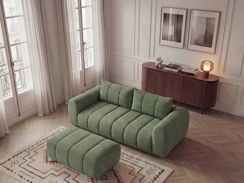3er Sofa mit Hocker BOBOCHIC NESTY 3er Sofa mit Hocker BOBOCHIC NESTY