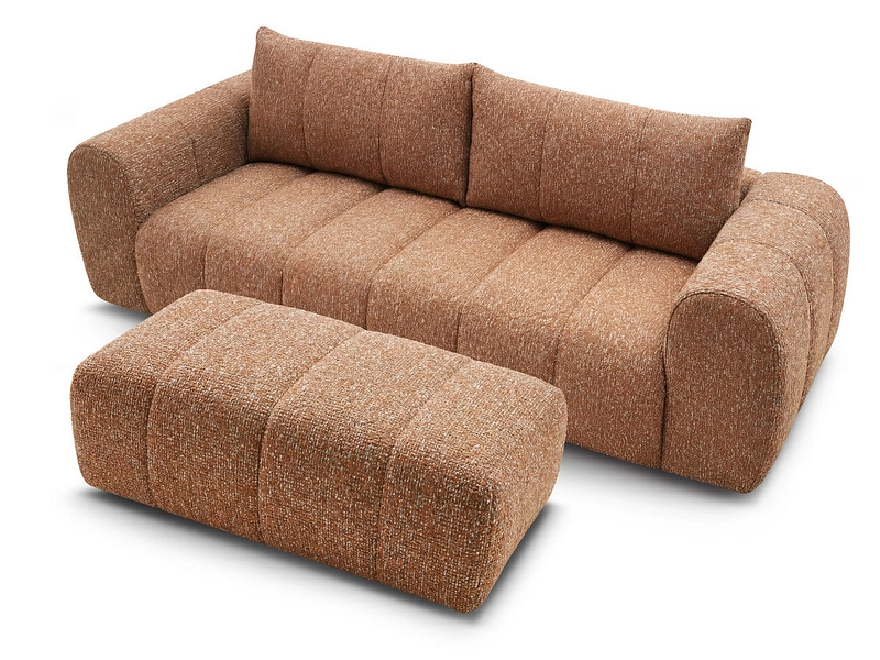 3er Sofa mit Hocker BOBOCHIC NESTY 3er Sofa mit Hocker BOBOCHIC NESTY