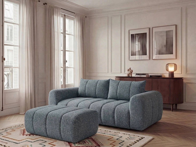 3er Sofa mit Hocker BOBOCHIC NESTY 3er Sofa mit Hocker BOBOCHIC NESTY
