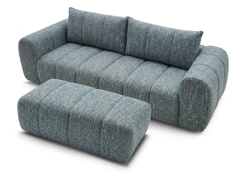 3er Sofa mit Hocker BOBOCHIC NESTY 3er Sofa mit Hocker BOBOCHIC NESTY