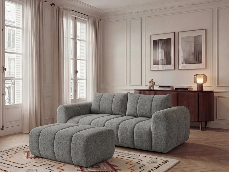 3er Sofa mit Hocker BOBOCHIC NESTY 3er Sofa mit Hocker BOBOCHIC NESTY