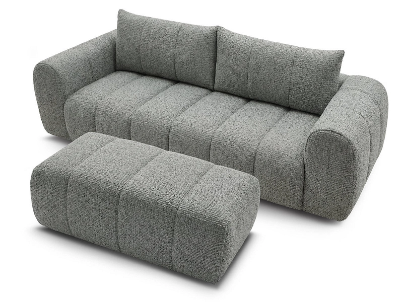 3er Sofa mit Hocker BOBOCHIC NESTY 3er Sofa mit Hocker BOBOCHIC NESTY