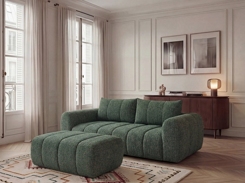 3er Sofa mit Hocker BOBOCHIC NESTY 3er Sofa mit Hocker BOBOCHIC NESTY