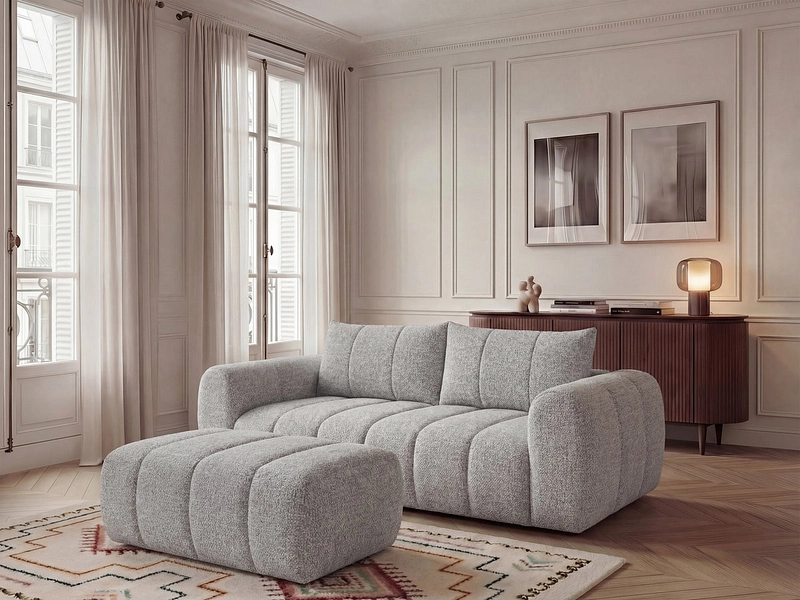 3er Sofa mit Hocker BOBOCHIC NESTY 3er Sofa mit Hocker BOBOCHIC NESTY