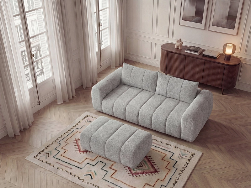 3er Sofa mit Hocker BOBOCHIC NESTY 3er Sofa mit Hocker BOBOCHIC NESTY