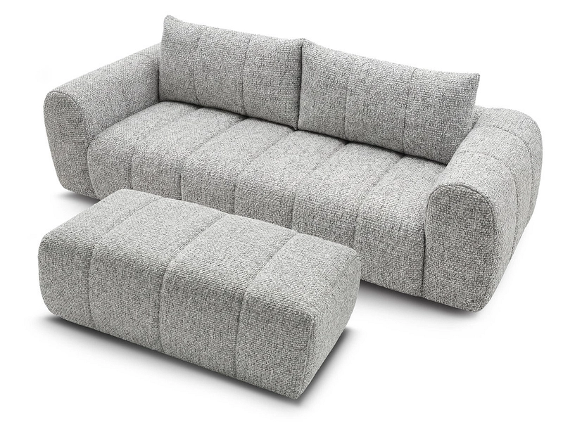 3er Sofa mit Hocker BOBOCHIC NESTY 3er Sofa mit Hocker BOBOCHIC NESTY