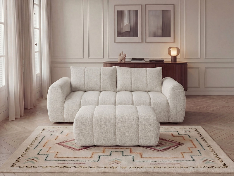 3er Sofa mit Hocker BOBOCHIC NESTY 3er Sofa mit Hocker BOBOCHIC NESTY