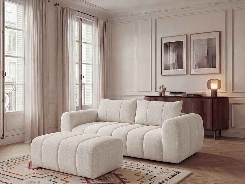 3er Sofa mit Hocker BOBOCHIC NESTY 3er Sofa mit Hocker BOBOCHIC NESTY