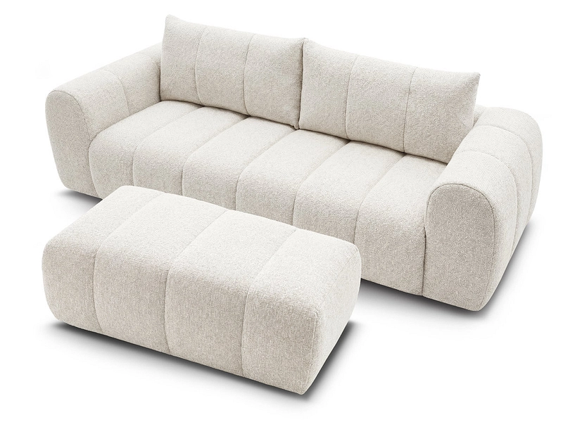 3er Sofa mit Hocker BOBOCHIC NESTY 3er Sofa mit Hocker BOBOCHIC NESTY