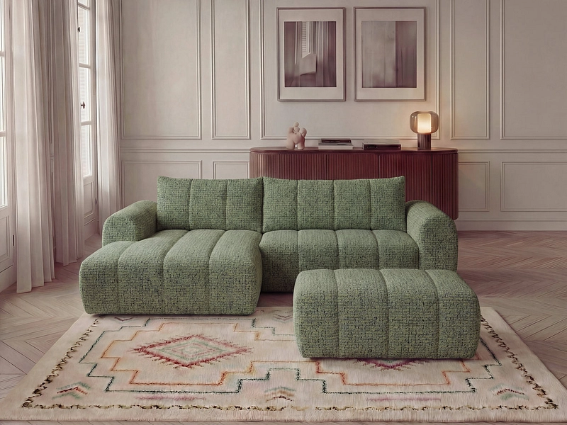 Ecksofa mit Hocker BOBOCHIC NESTY Ecksofa mit Hocker BOBOCHIC NESTY
