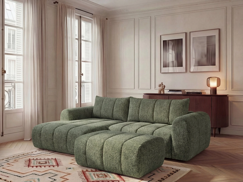 Ecksofa mit Hocker BOBOCHIC NESTY Ecksofa mit Hocker BOBOCHIC NESTY