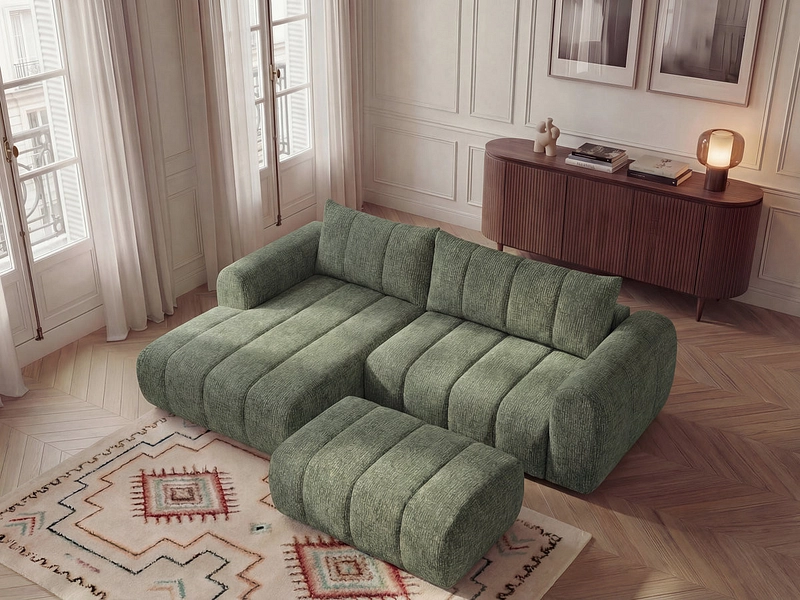 Ecksofa mit Hocker BOBOCHIC NESTY Ecksofa mit Hocker BOBOCHIC NESTY