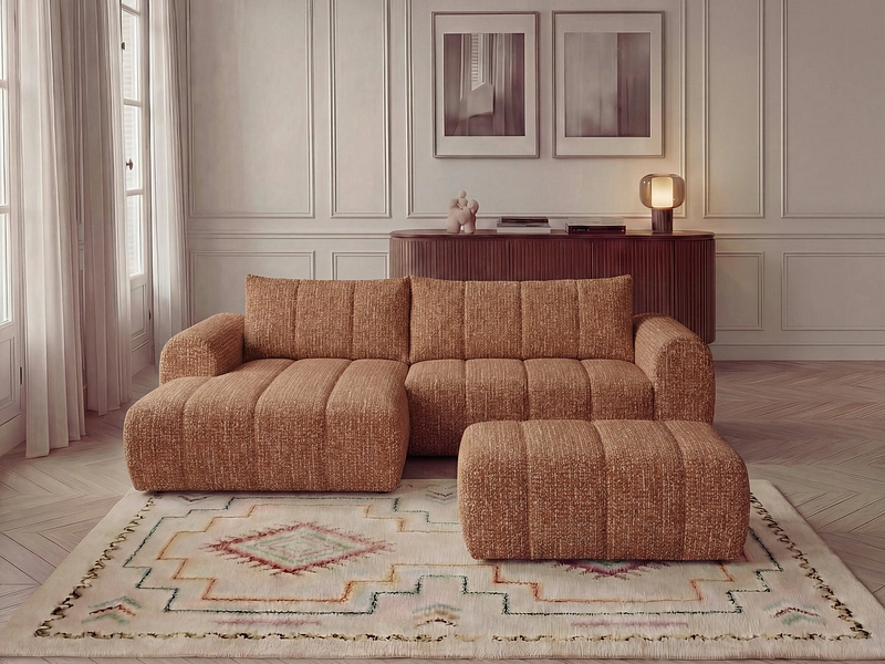 Ecksofa mit Hocker BOBOCHIC NESTY