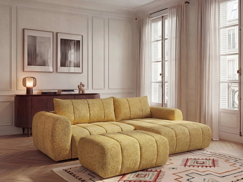 Ecksofa mit Hocker BOBOCHIC NESTY