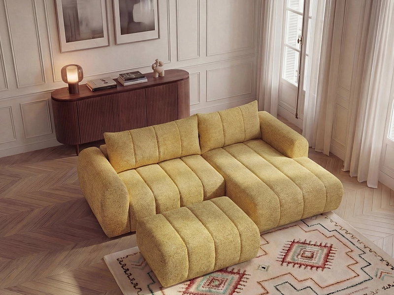 Ecksofa mit Hocker BOBOCHIC NESTY