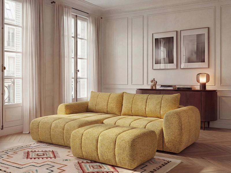 Ecksofa mit Hocker BOBOCHIC NESTY