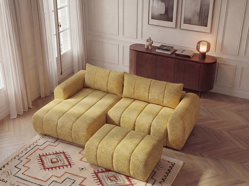 Ecksofa mit Hocker BOBOCHIC NESTY