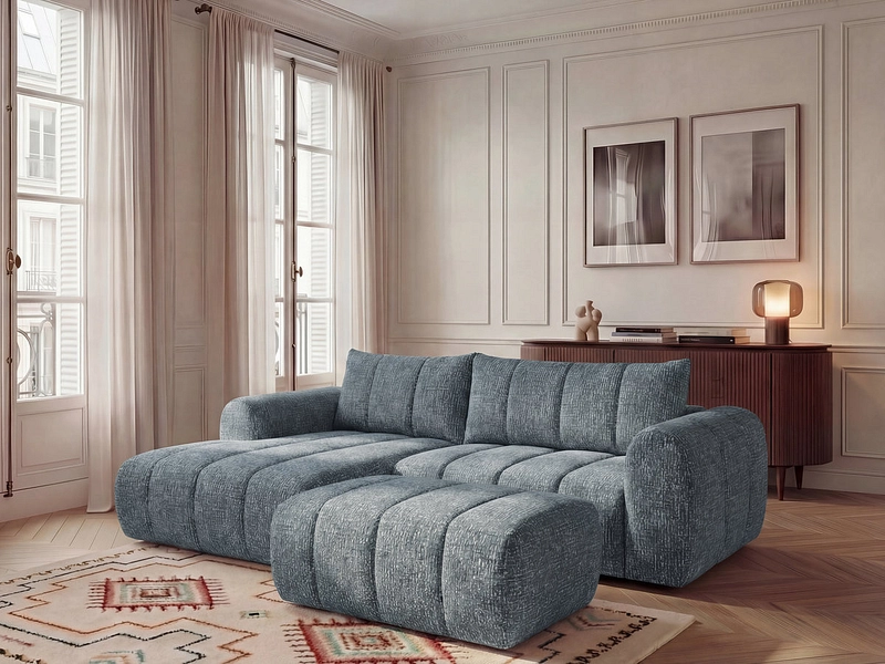 Ecksofa mit Hocker BOBOCHIC NESTY