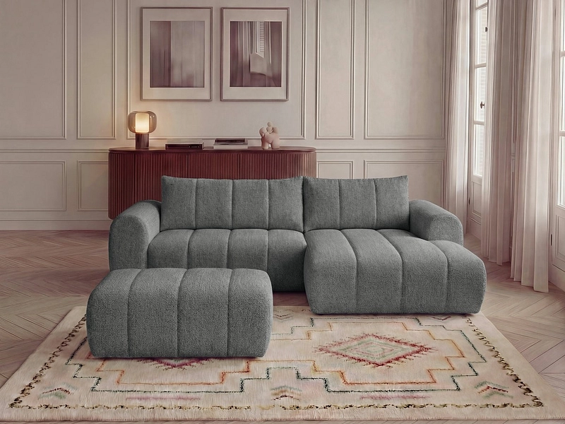 Ecksofa mit Hocker BOBOCHIC NESTY