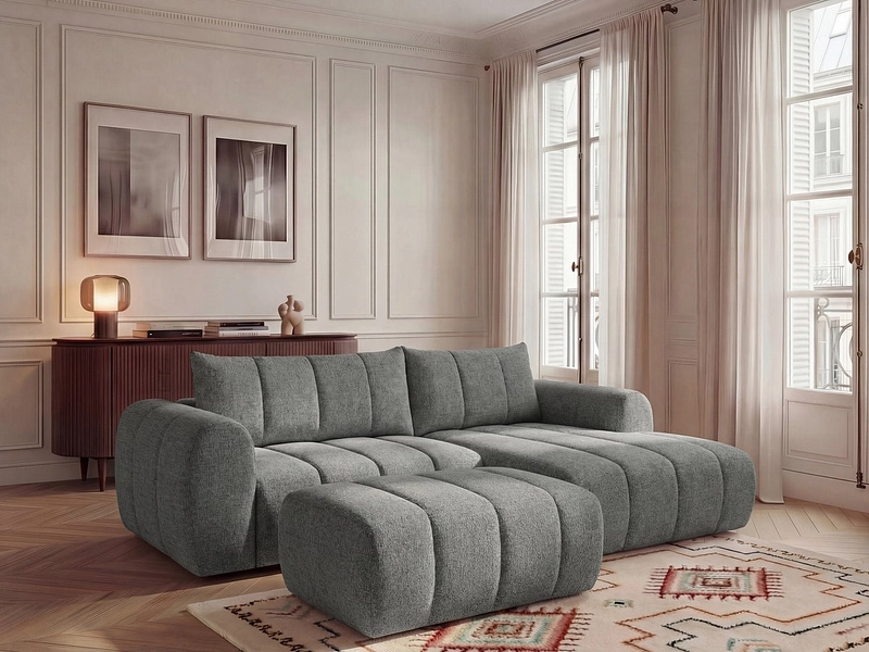 Ecksofa mit Hocker BOBOCHIC NESTY