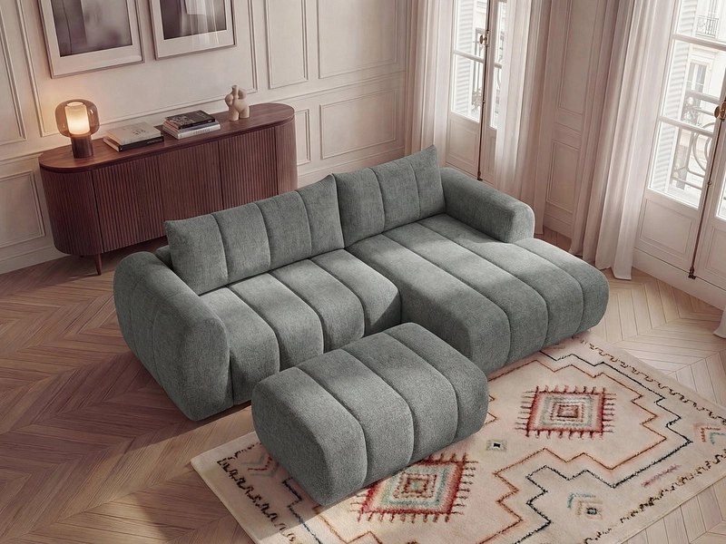 Ecksofa mit Hocker BOBOCHIC NESTY