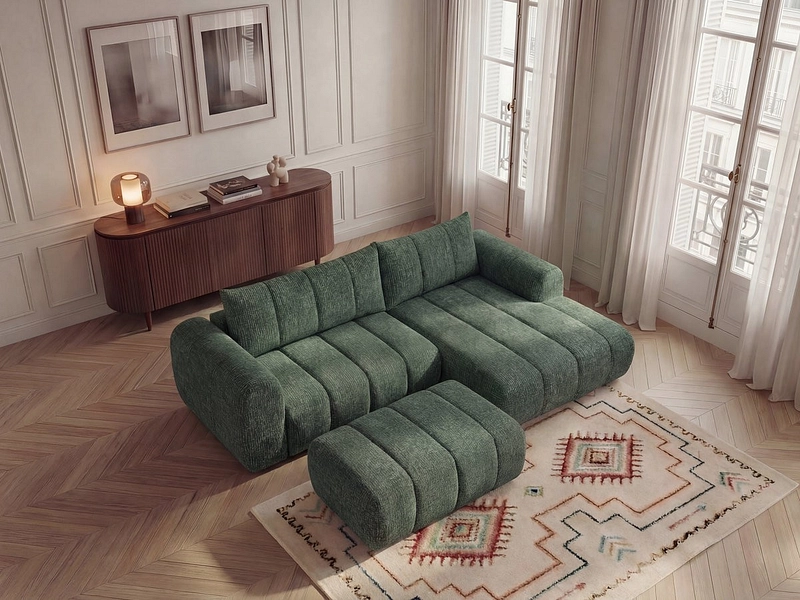 Ecksofa mit Hocker BOBOCHIC NESTY