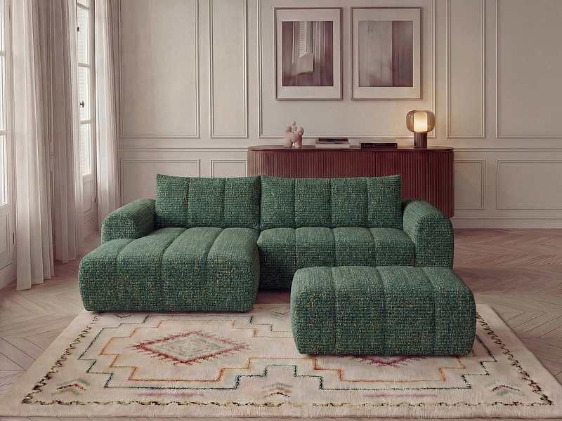 Ecksofa mit Hocker BOBOCHIC NESTY