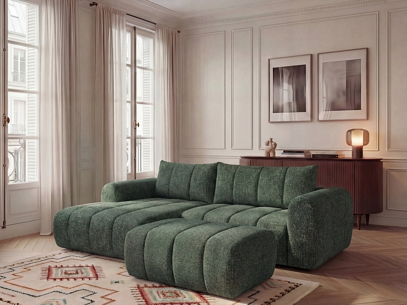 Ecksofa mit Hocker BOBOCHIC NESTY