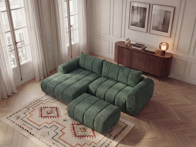Ecksofa mit Hocker BOBOCHIC NESTY