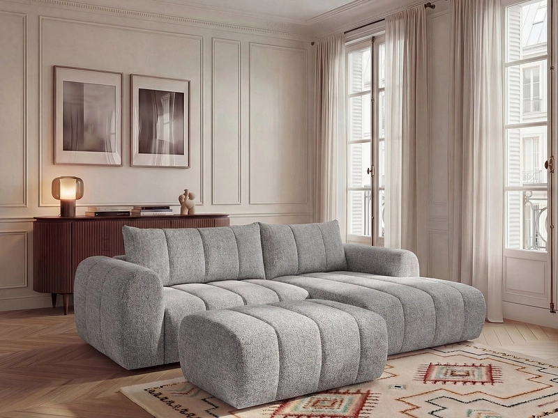 Ecksofa mit Hocker BOBOCHIC NESTY Ecksofa mit Hocker BOBOCHIC NESTY