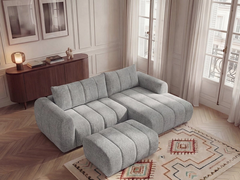 Ecksofa mit Hocker BOBOCHIC NESTY Ecksofa mit Hocker BOBOCHIC NESTY